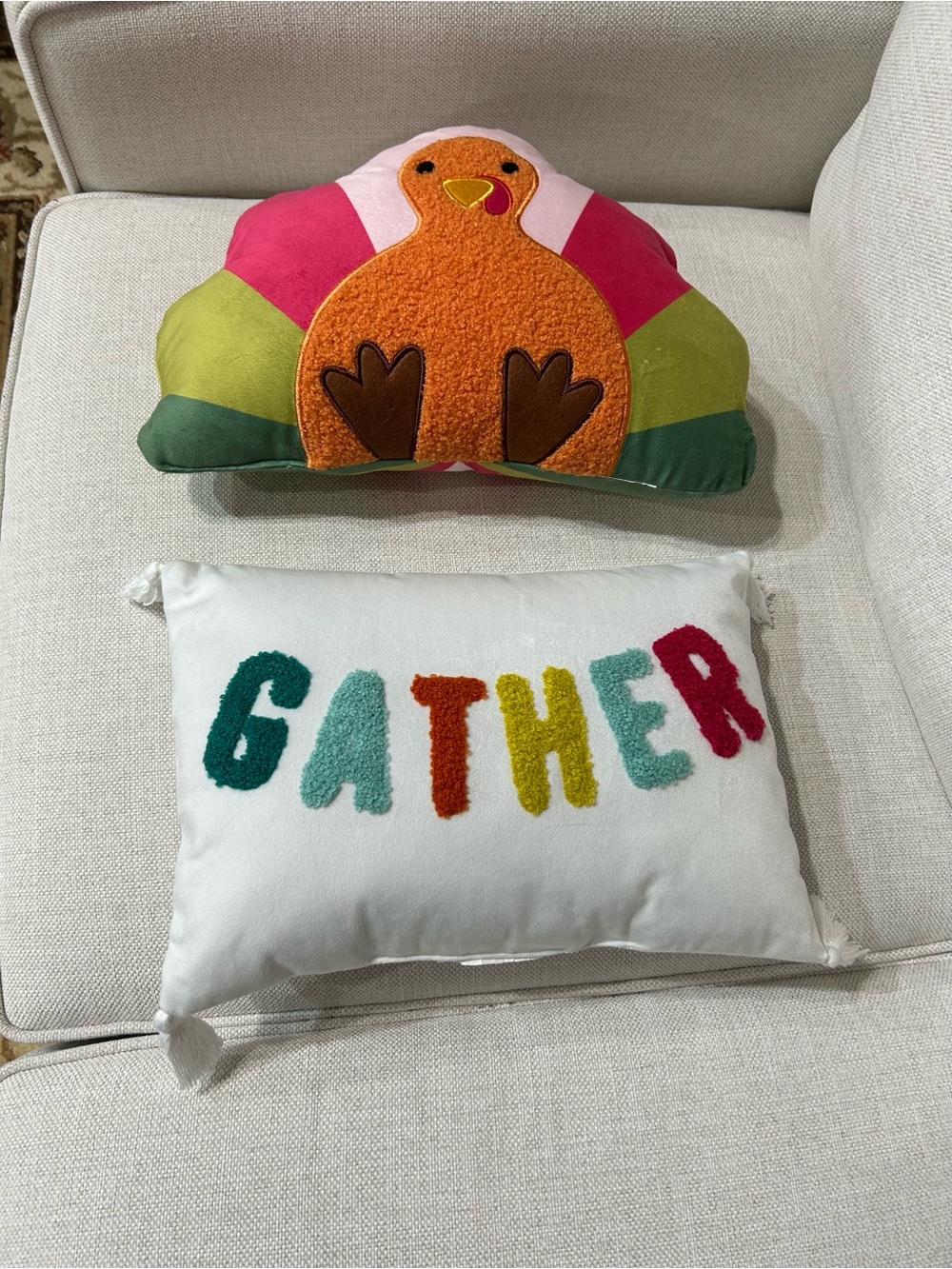 Gather Accent Pillow Set - Multicolor Holiday Decor